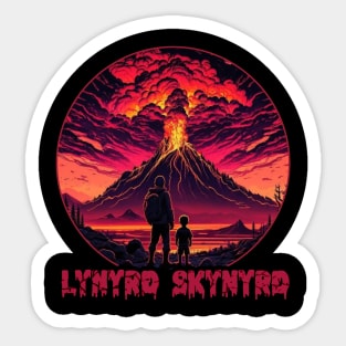 Circle View eruption lynyrd Sticker